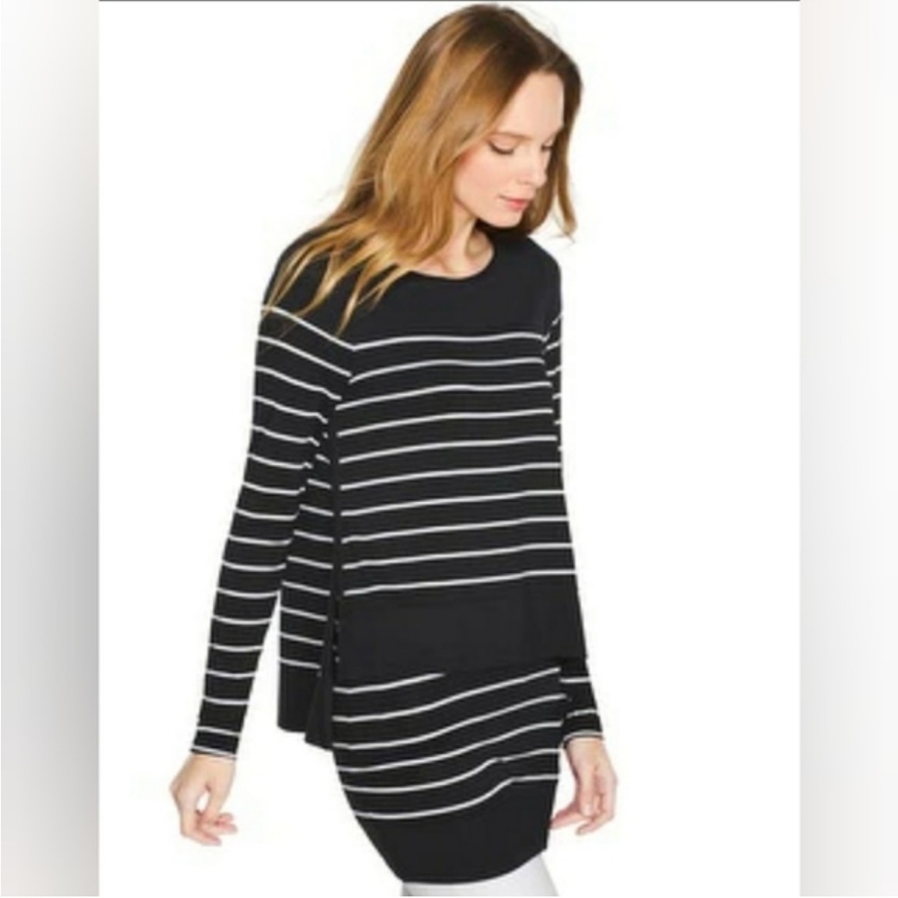 White House Black Market || Striped Business Casual Dress Medium WHBM